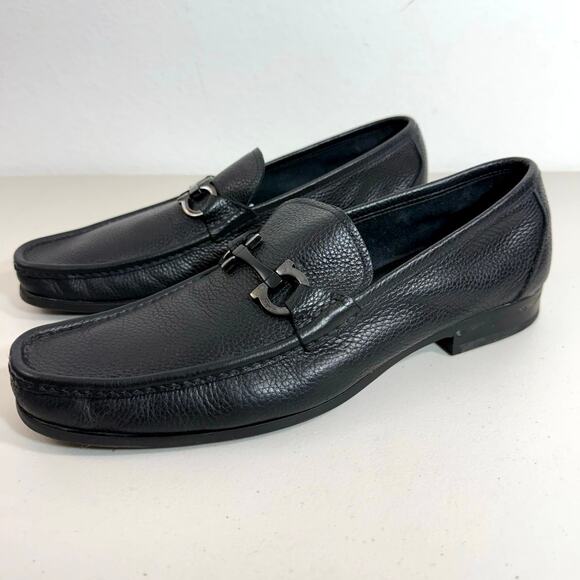 Salvatore Ferragamo Grandioso Gancini Bit Loafers Mens 11.5D Leather Italy main image 11